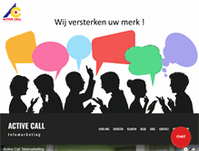 Tablet Screenshot of activecall.be
